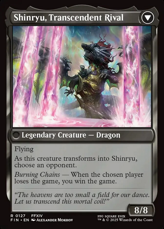 Zenos yae Galvus // Shinryu, Transcendent Rival — other side