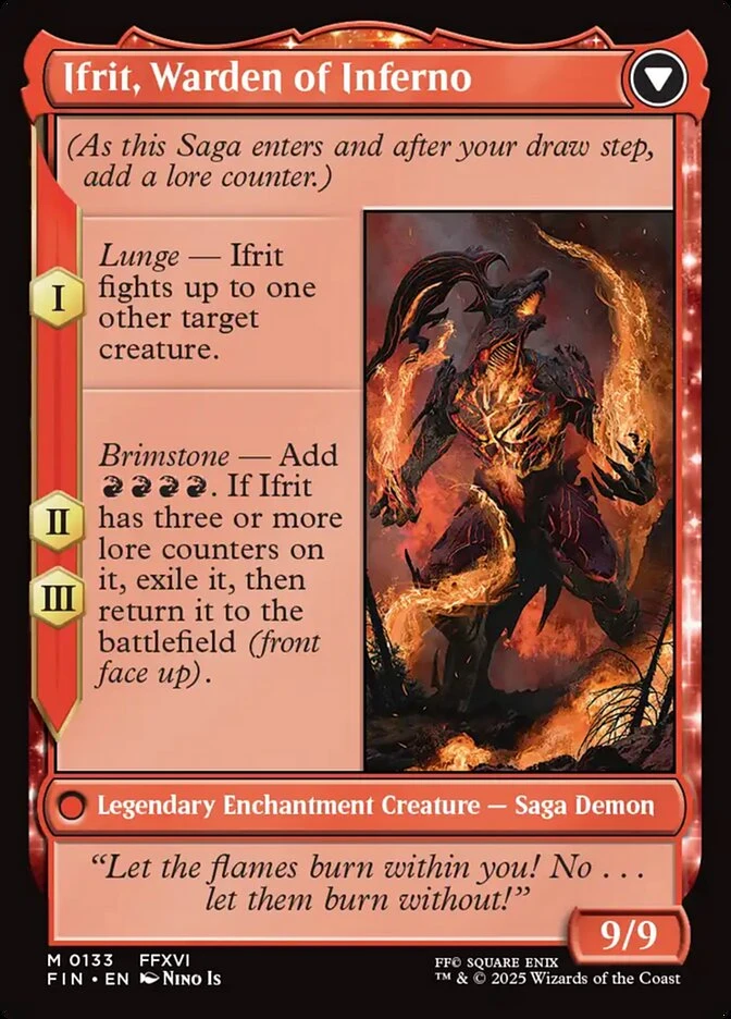 Clive, Ifrit's Dominant // Ifrit, Warden of Inferno — other side