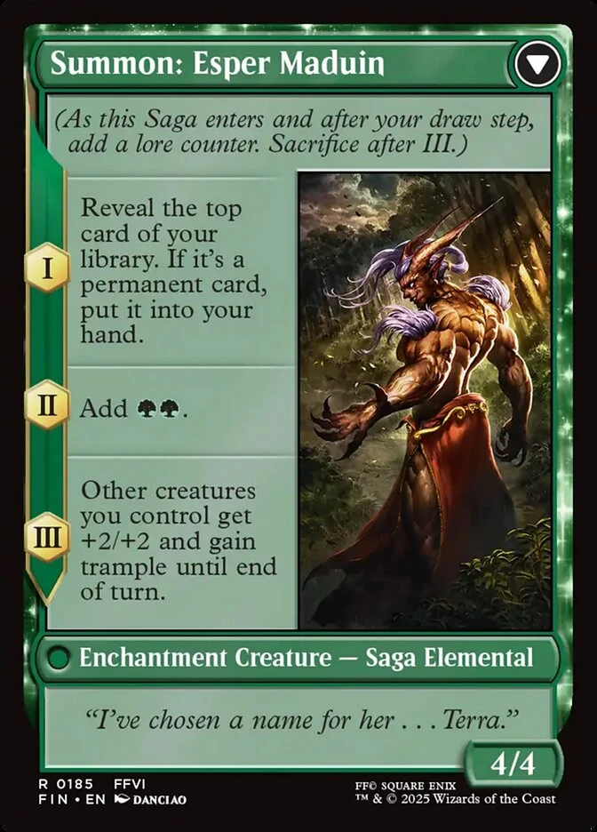 Esper Origins // Summon: Esper Maduin — other side