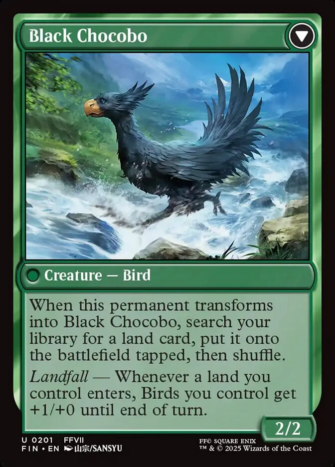 Sidequest: Raise a Chocobo // Black Chocobo — other side