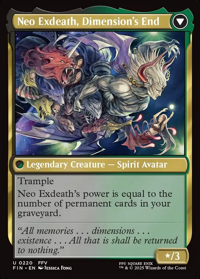 Exdeath, Void Warlock // Neo Exdeath, Dimension's End — other side