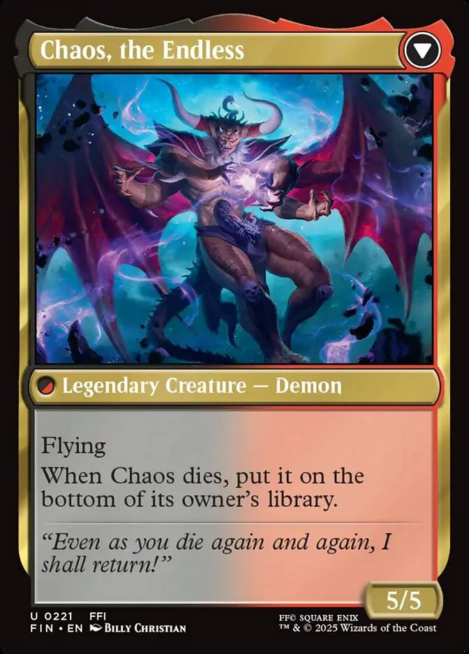 Garland, Knight of Cornelia // Chaos, the Endless — other side