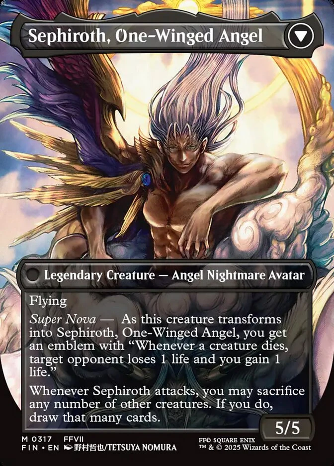 Sephiroth, Fabled SOLDIER // Sephiroth, One-Winged Angel — other side