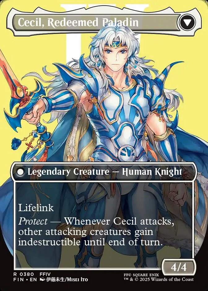 Cecil, Dark Knight // Cecil, Redeemed Paladin — other side