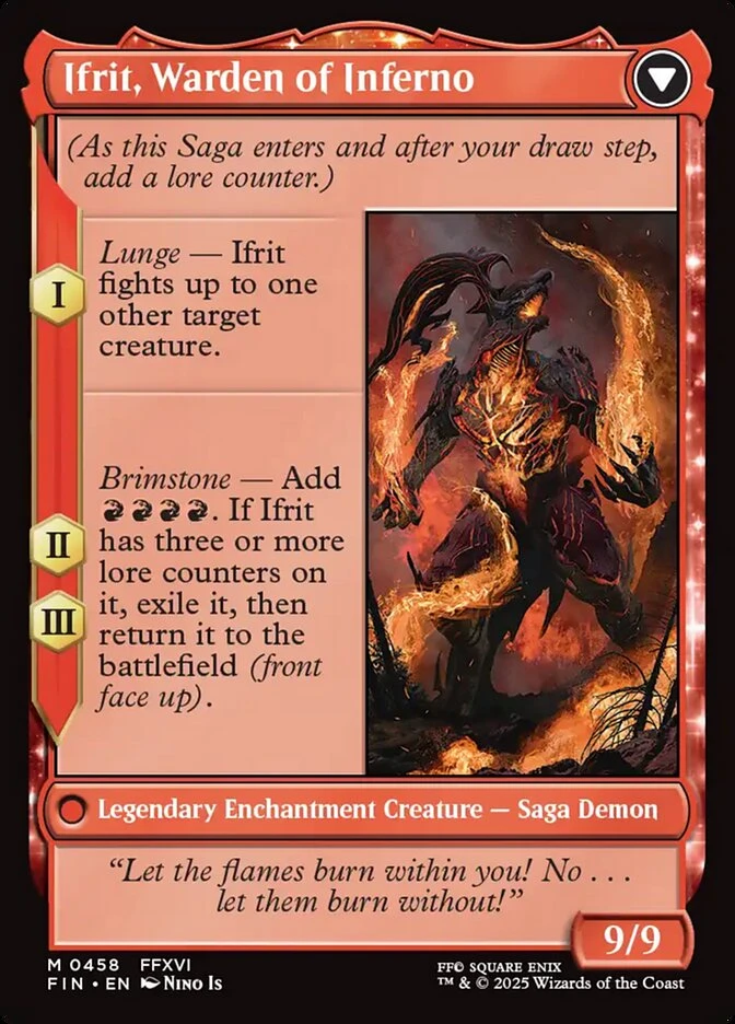 Clive, Ifrit's Dominant // Ifrit, Warden of Inferno — other side