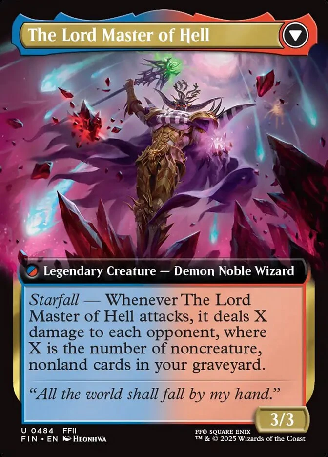 The Emperor of Palamecia // The Lord Master of Hell — other side