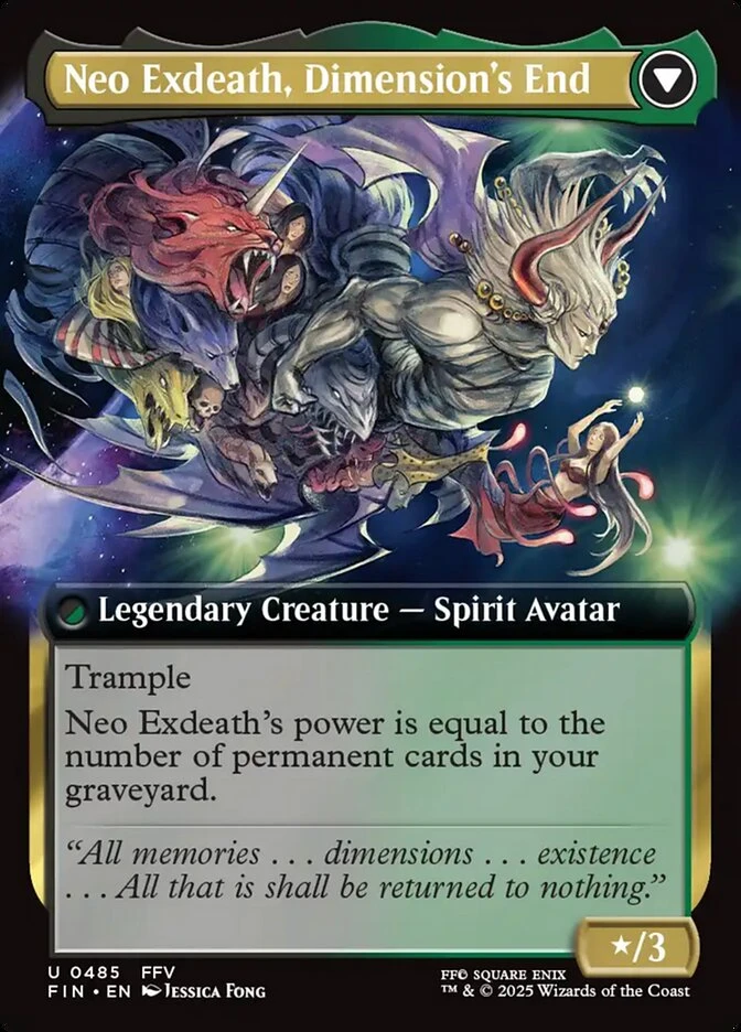 Exdeath, Void Warlock // Neo Exdeath, Dimension's End — other side