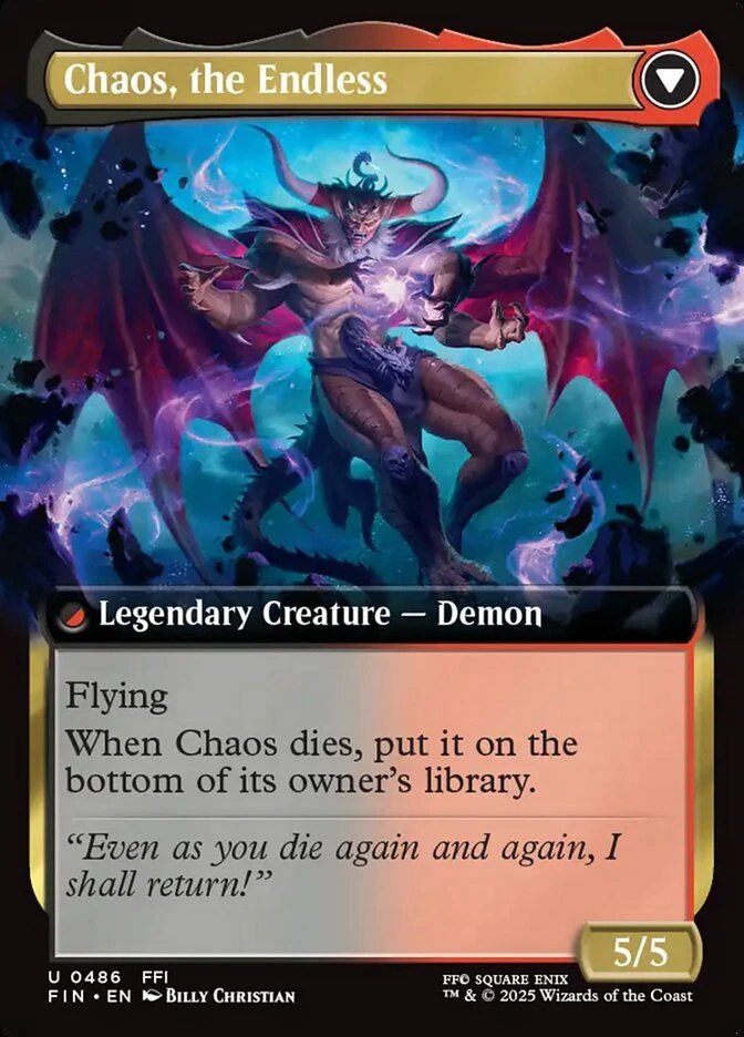 Garland, Knight of Cornelia // Chaos, the Endless — other side