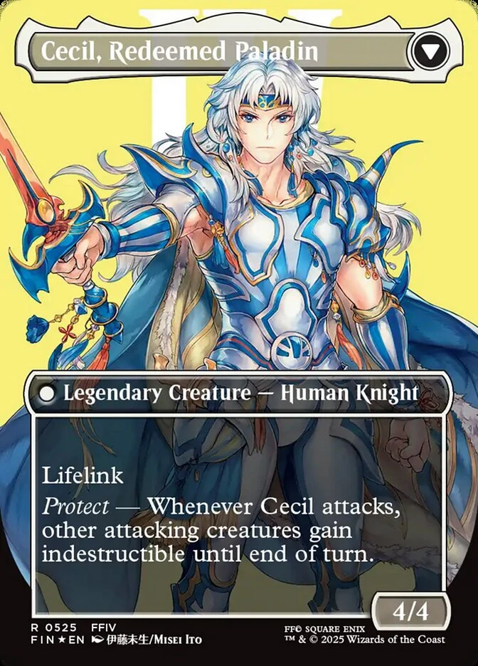 Cecil, Dark Knight // Cecil, Redeemed Paladin — other side