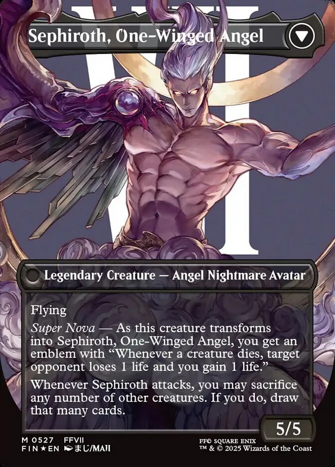 Sephiroth, Fabled SOLDIER // Sephiroth, One-Winged Angel — other side