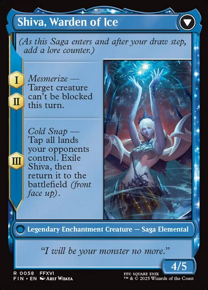 Jill, Shiva's Dominant // Shiva, Warden of Ice — other side