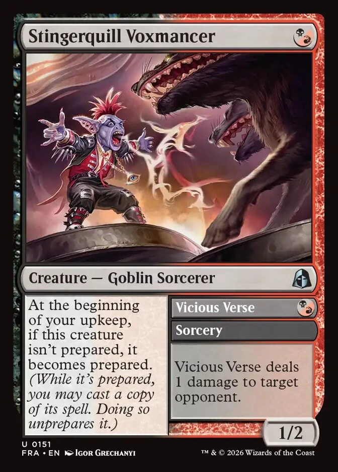 Stingerquill Voxmancer // Vicious Verse