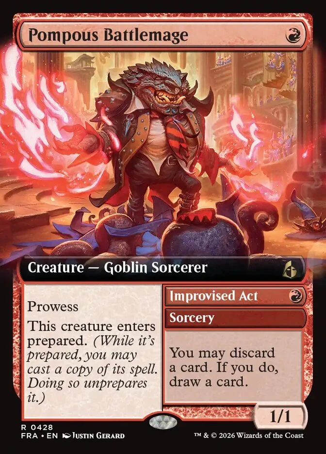 Pompous Battlemage // Improvised Act