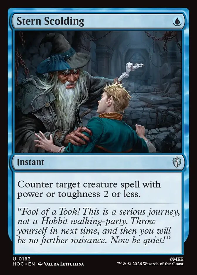 Stern Scolding