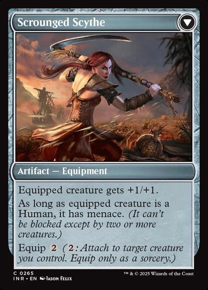 Harvest Hand // Scrounged Scythe — other side