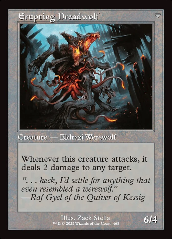 Smoldering Werewolf // Erupting Dreadwolf — other side