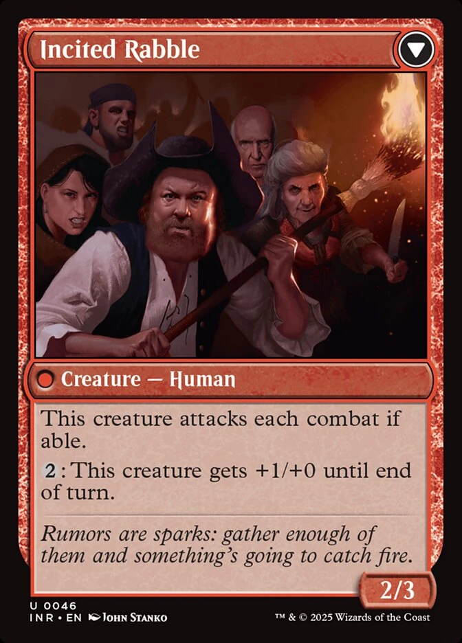 Town Gossipmonger // Incited Rabble — other side