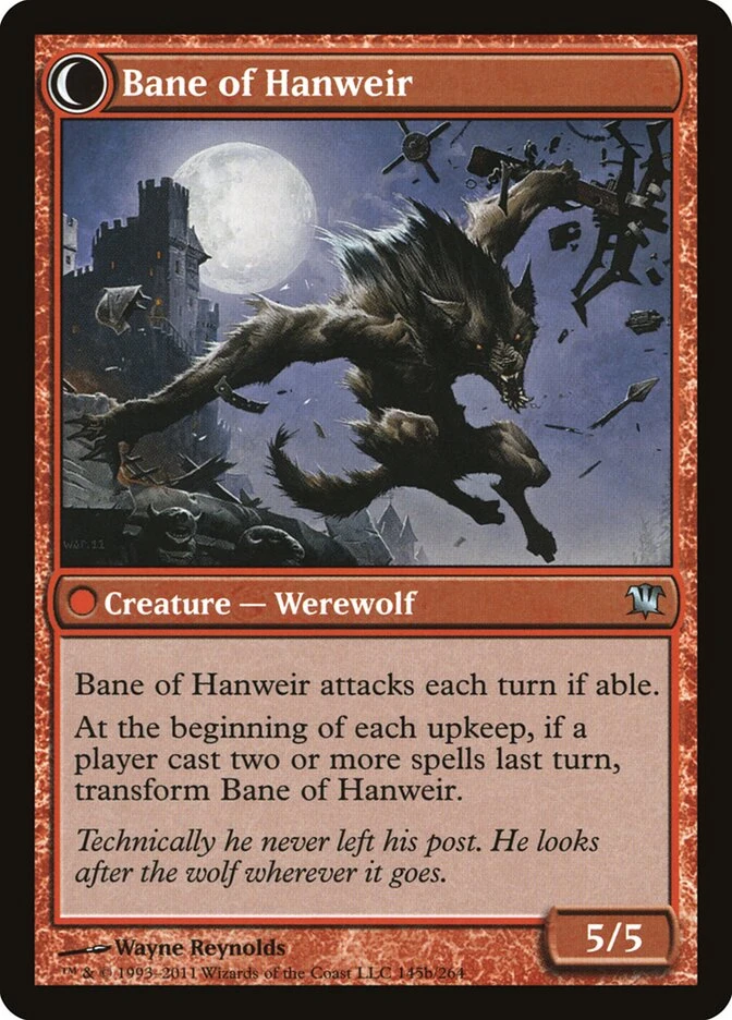 Hanweir Watchkeep // Bane of Hanweir — other side