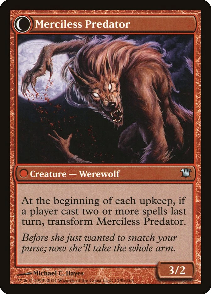 Reckless Waif // Merciless Predator — other side