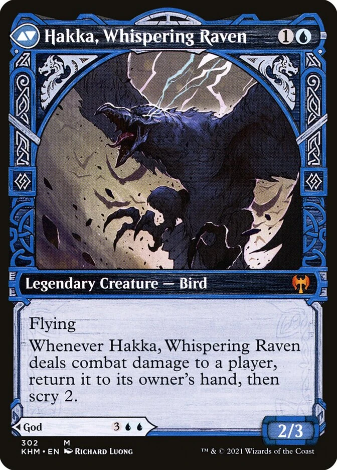 Alrund, God of the Cosmos // Hakka, Whispering Raven — other side