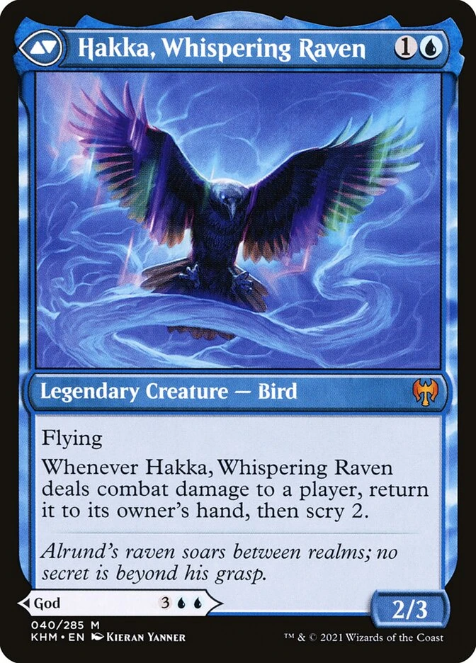 Alrund, God of the Cosmos // Hakka, Whispering Raven — other side