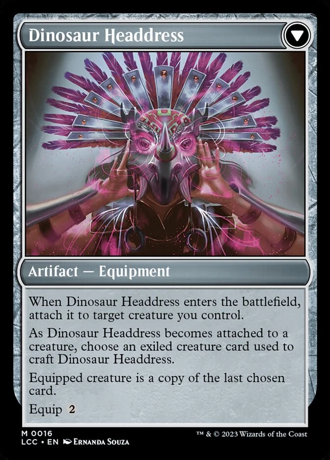 Paleontologist's Pick-Axe // Dinosaur Headdress — other side