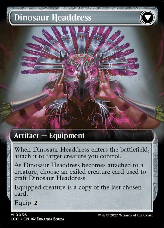 Paleontologist's Pick-Axe // Dinosaur Headdress — other side