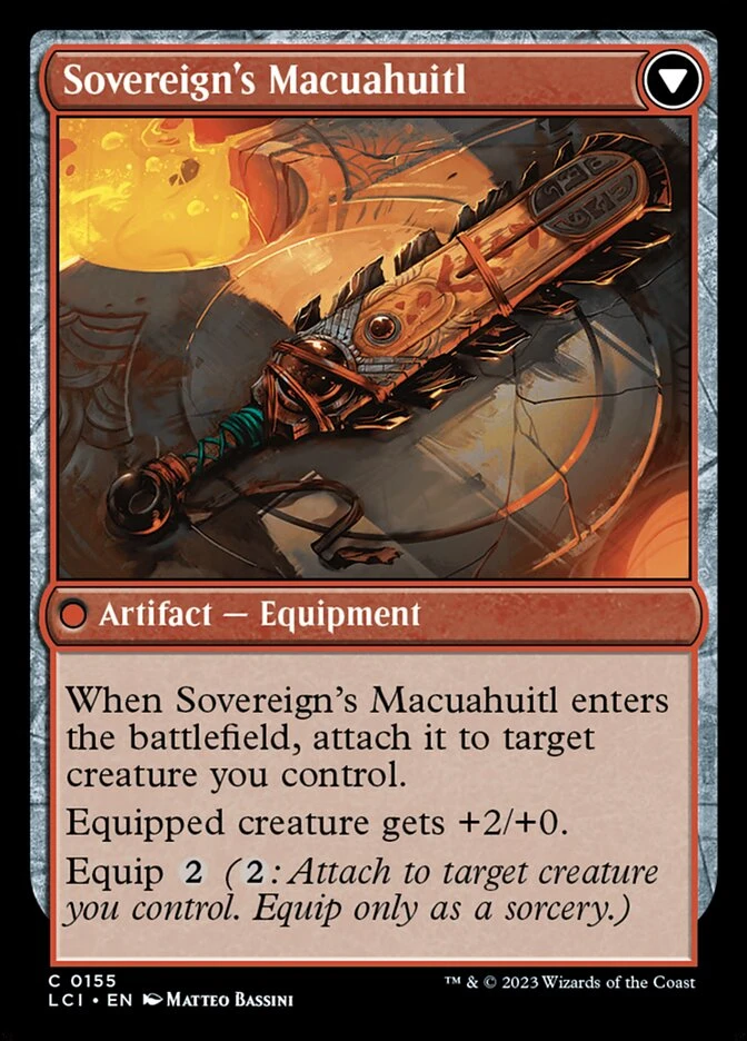 Idol of the Deep King // Sovereign's Macuahuitl — other side