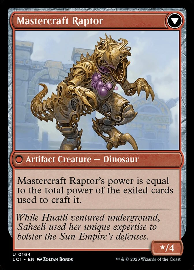 Saheeli's Lattice // Mastercraft Raptor — other side