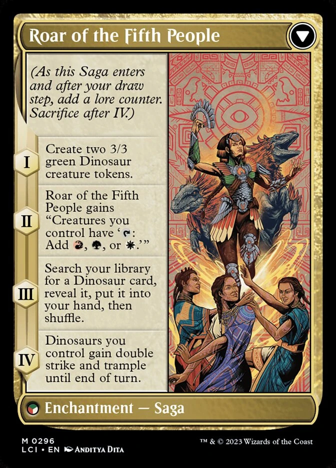 Huatli, Poet of Unity // Roar of the Fifth People — other side