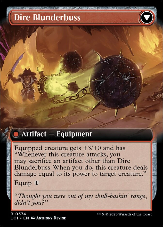Dire Flail // Dire Blunderbuss — other side