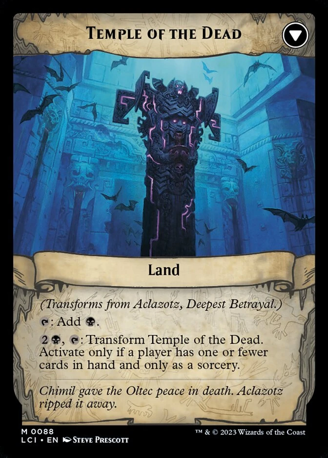 Aclazotz, Deepest Betrayal // Temple of the Dead — other side