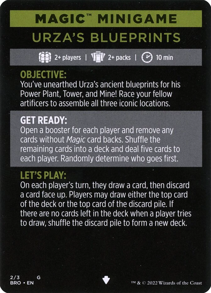 Urza's Blueprints (minigame) // Urza's Blueprints (cont'd)