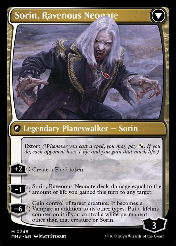 Sorin of House Markov // Sorin, Ravenous Neonate — other side