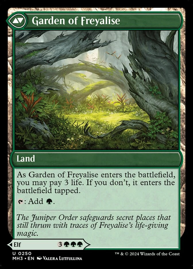 Disciple of Freyalise // Garden of Freyalise — other side