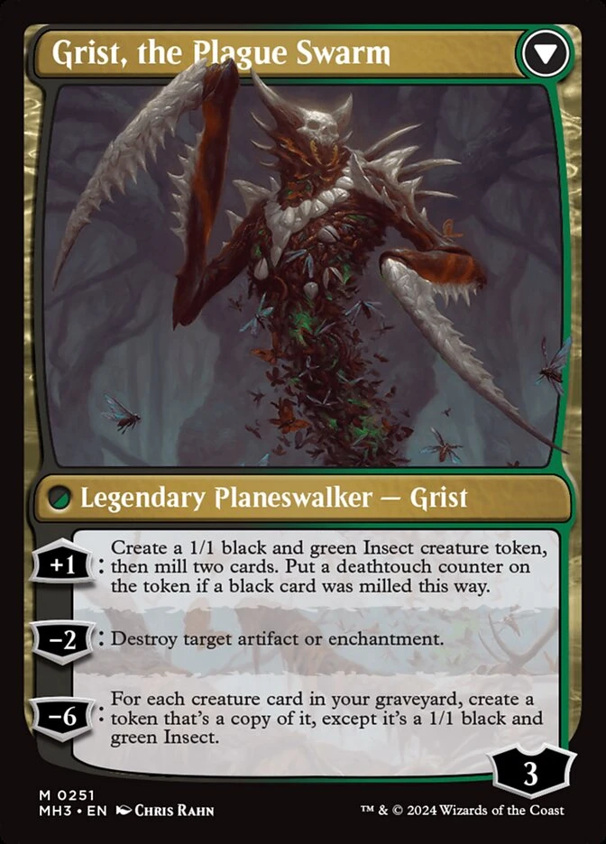 Grist, Voracious Larva // Grist, the Plague Swarm — other side