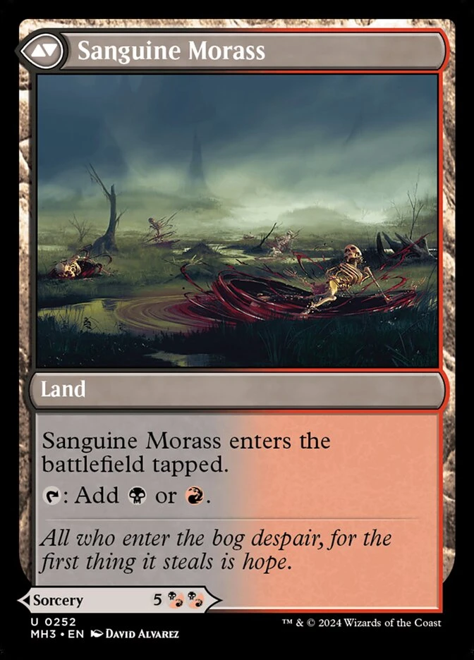 Bloodsoaked Insight // Sanguine Morass — other side