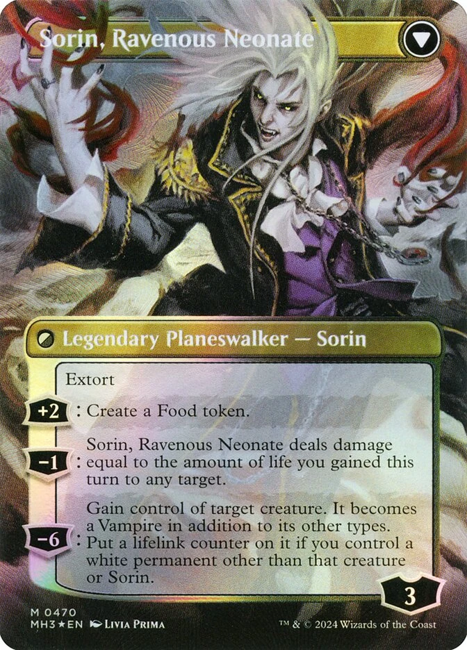 Sorin of House Markov // Sorin, Ravenous Neonate — other side