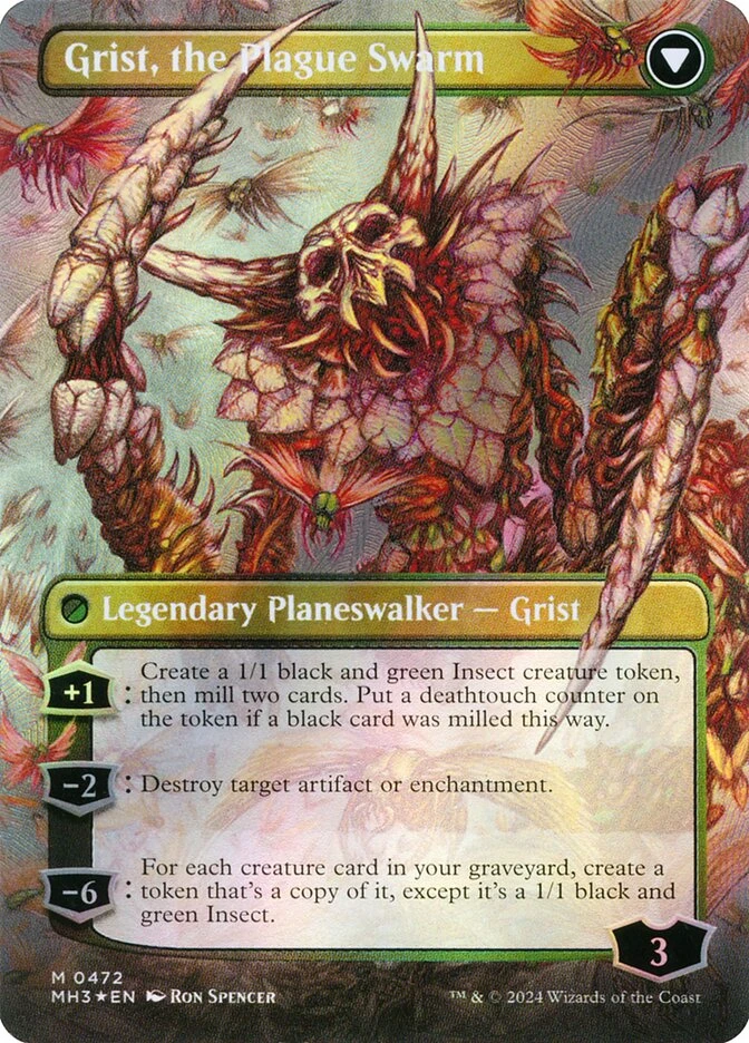 Grist, Voracious Larva // Grist, the Plague Swarm — other side