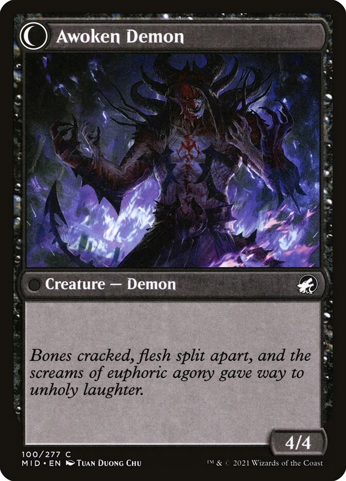Ecstatic Awakener // Awoken Demon — other side