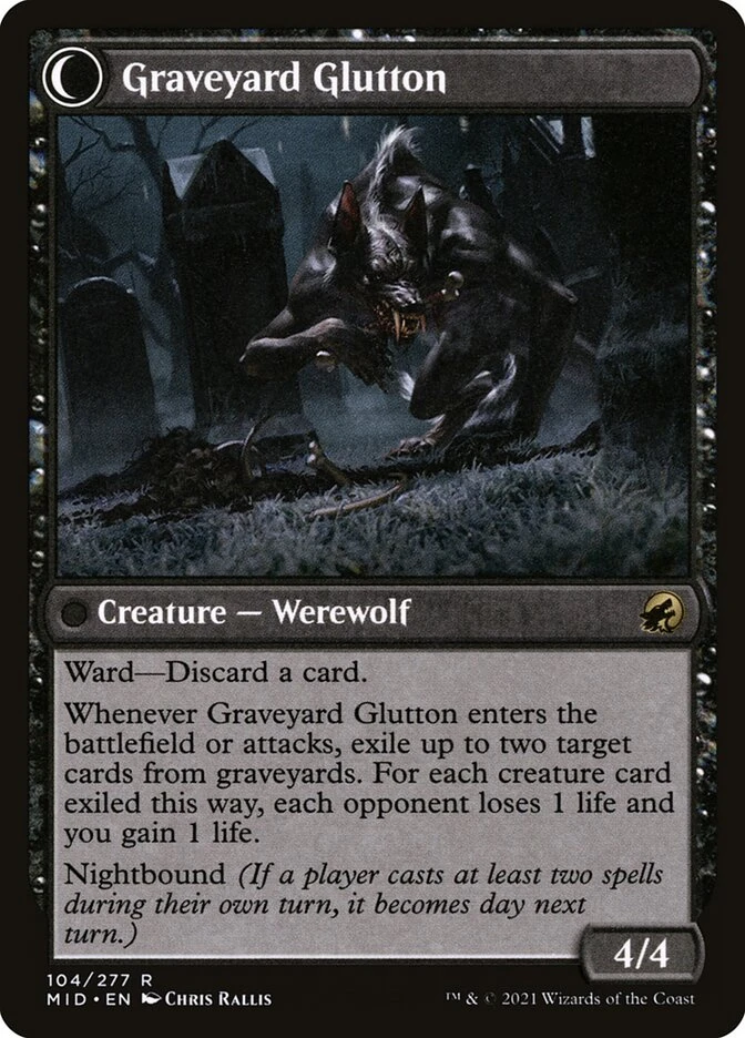 Graveyard Trespasser // Graveyard Glutton — other side