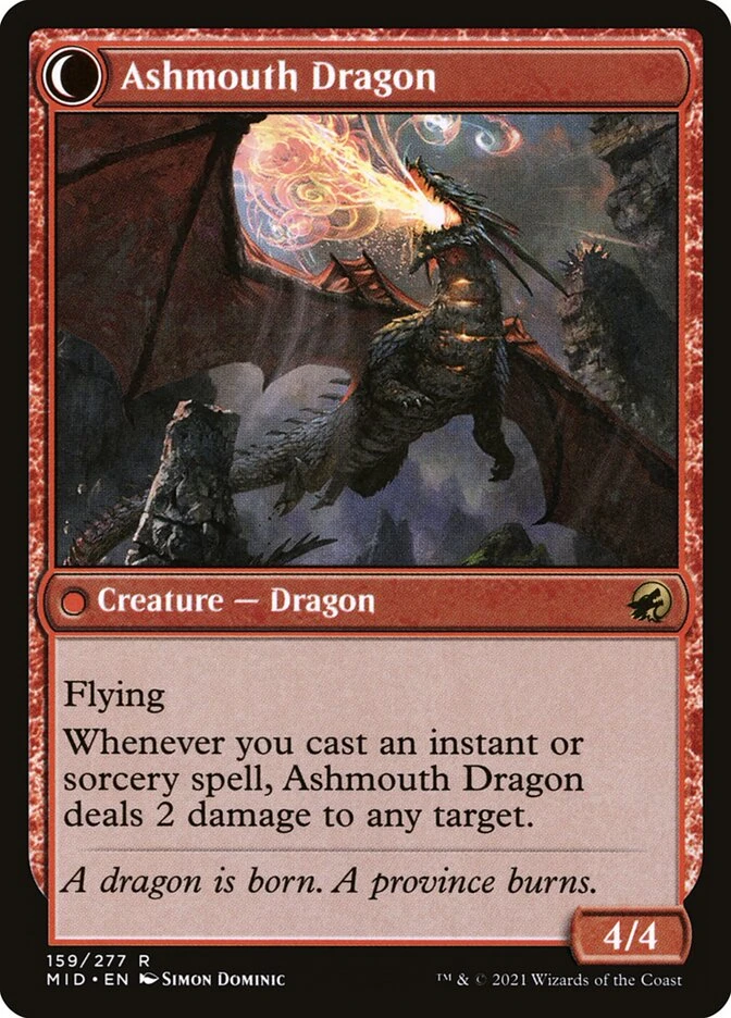 Smoldering Egg // Ashmouth Dragon — other side