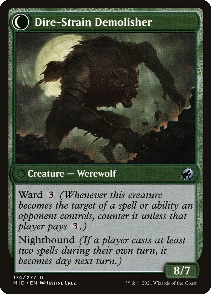 Burly Breaker // Dire-Strain Demolisher — other side
