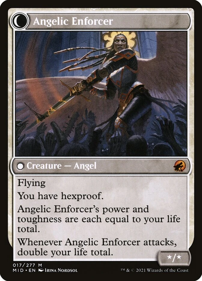 Enduring Angel // Angelic Enforcer — other side