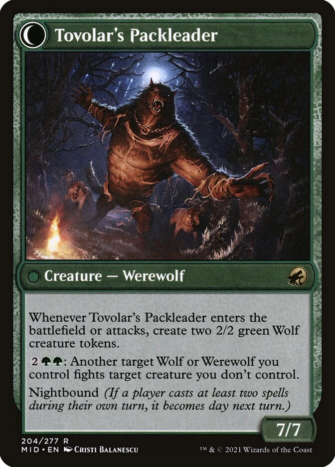 Tovolar's Huntmaster // Tovolar's Packleader — other side
