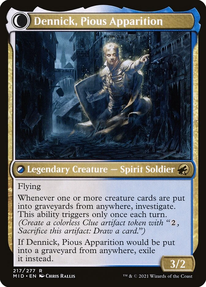 Dennick, Pious Apprentice // Dennick, Pious Apparition — other side