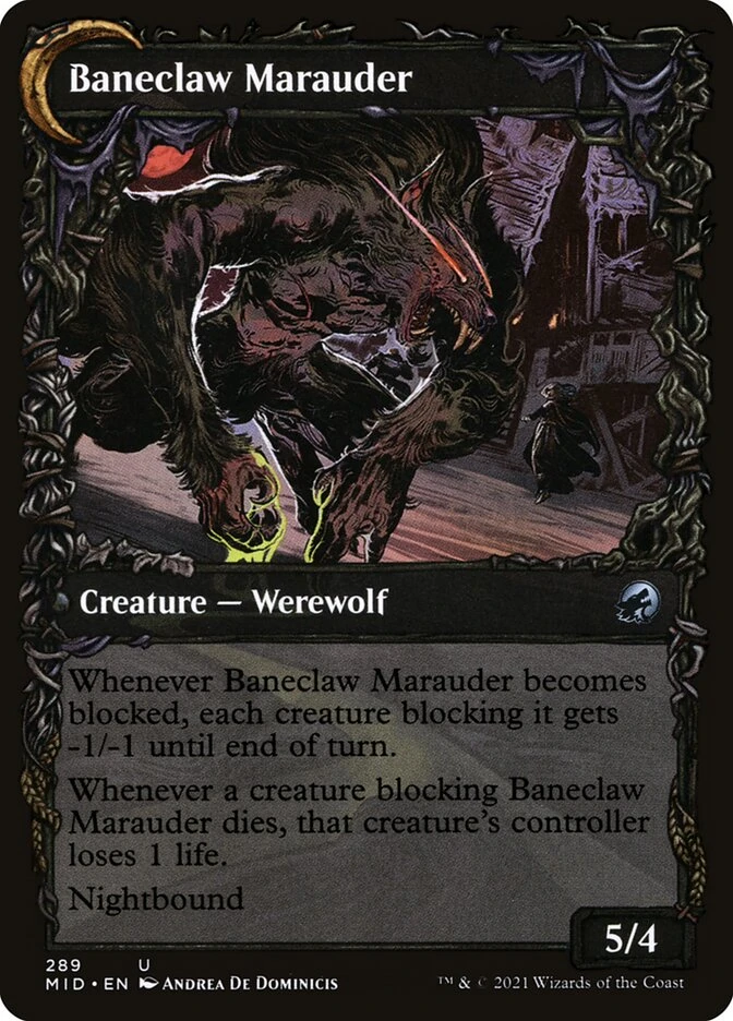 Baneblade Scoundrel // Baneclaw Marauder — other side