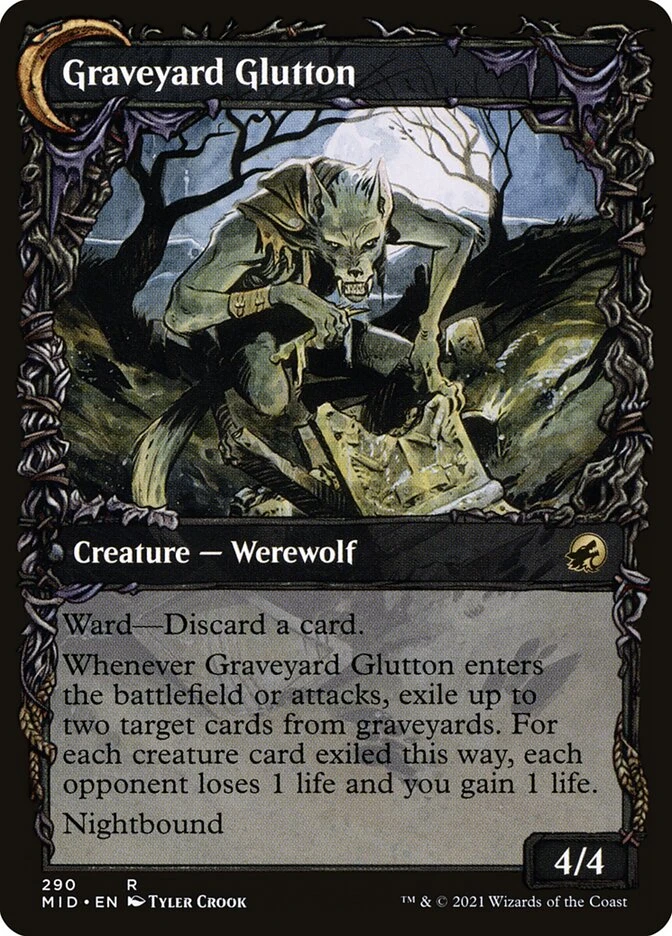 Graveyard Trespasser // Graveyard Glutton — other side