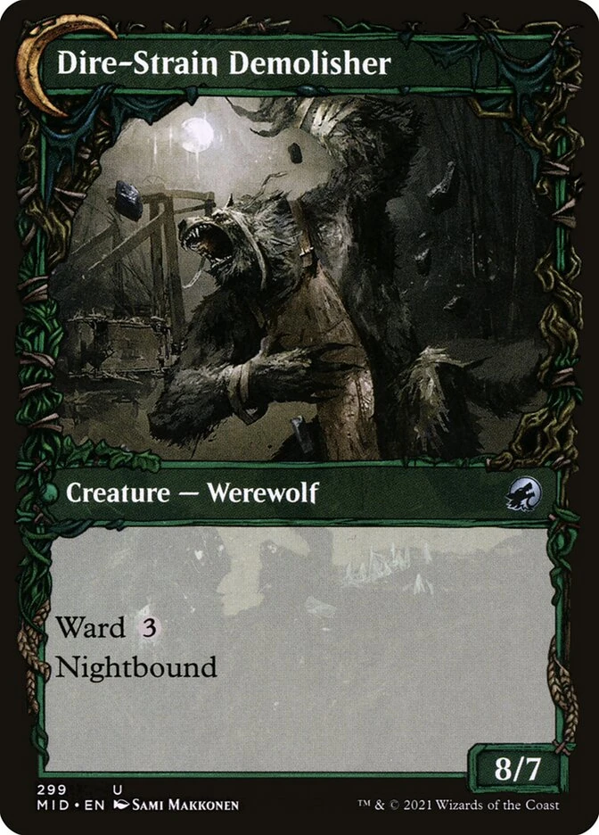 Burly Breaker // Dire-Strain Demolisher — other side