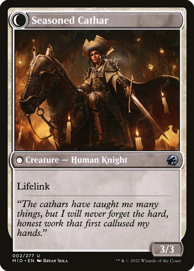 Ambitious Farmhand // Seasoned Cathar — other side